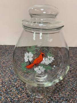 Decorative glass candy dish