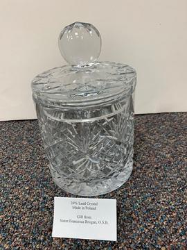 24% Lead Crystal  candy/cookie Jar with lid