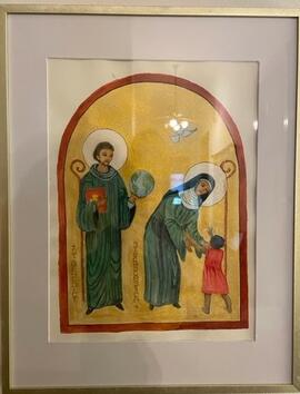 Benedict, Scholastica & child