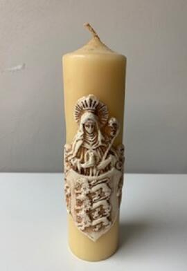 Hildegard of Bingen wax candle